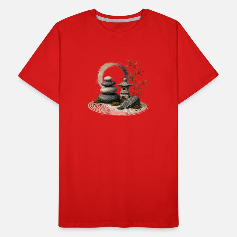 Tranquillité du Jardin Zen T-shirt bio Premium Homme