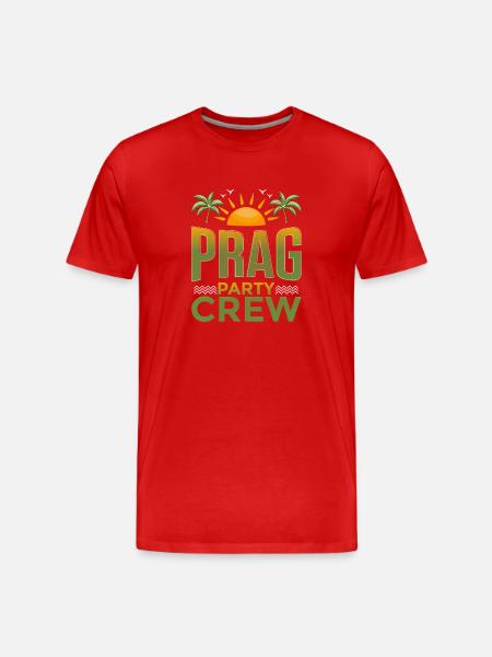Prague Party Crew - Men's Premium Organic T-Shirt - red
