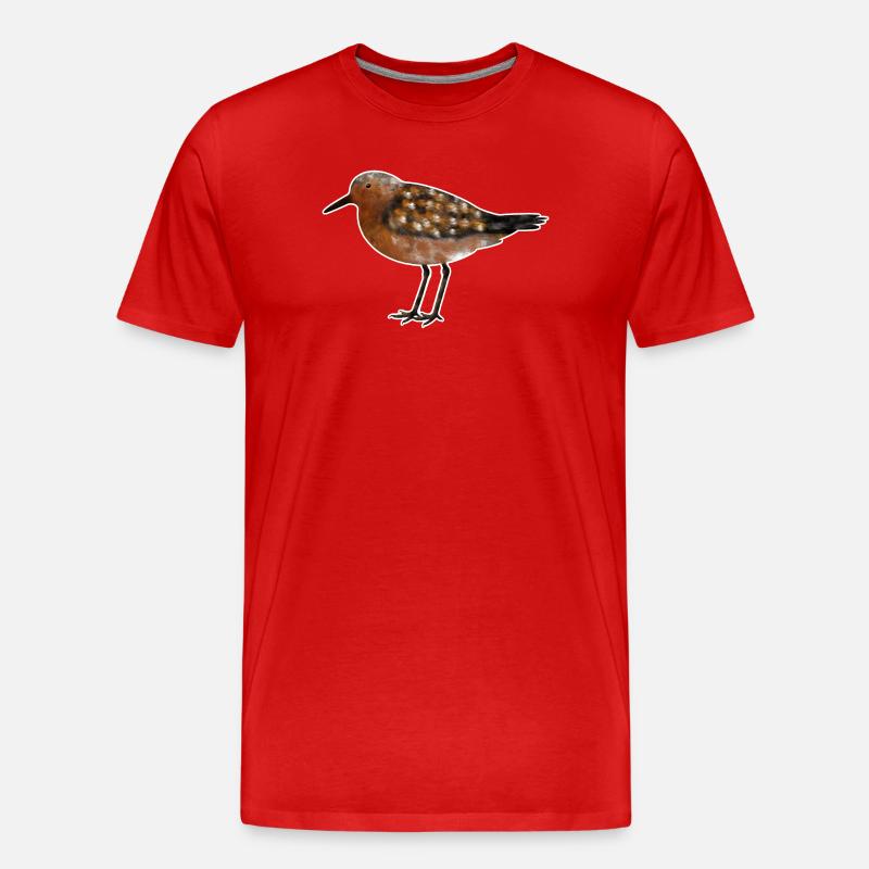 Knutt . 1 - Männer Premium Bio T-Shirt - Rot