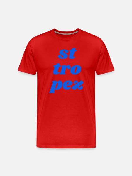 st tro pez - Männer Premium Bio T-Shirt - Rot