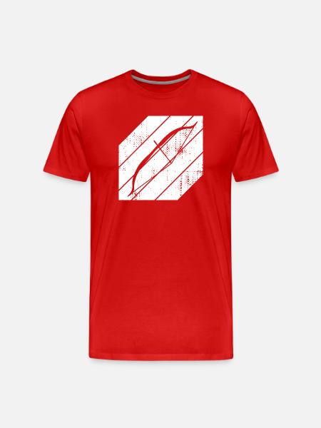Archery Sketch - Men's Premium Organic T-Shirt - red