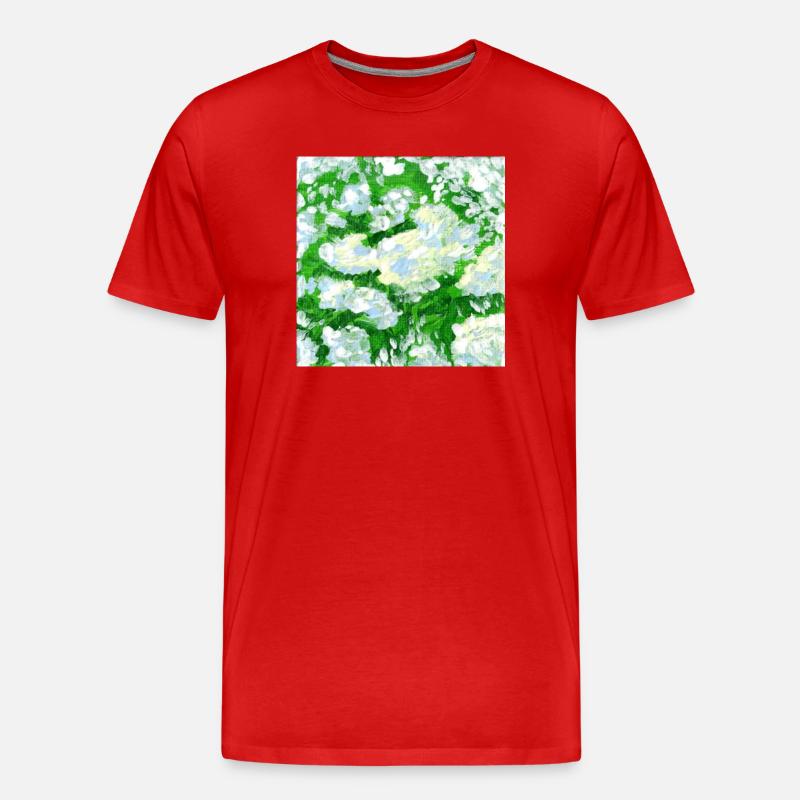 Peintures de sureau - T-shirt bio Premium Homme - rouge