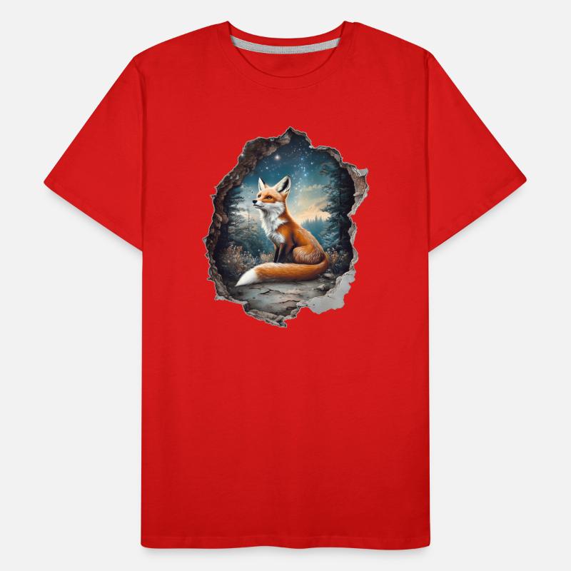 Fox Star Forest Men's Premium Organic T-Shirt