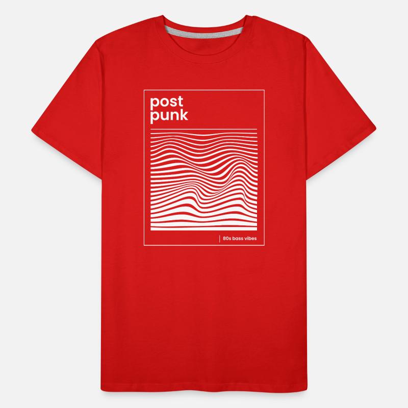 Affiche de motifs post-punk wave T-shirt bio Premium Homme