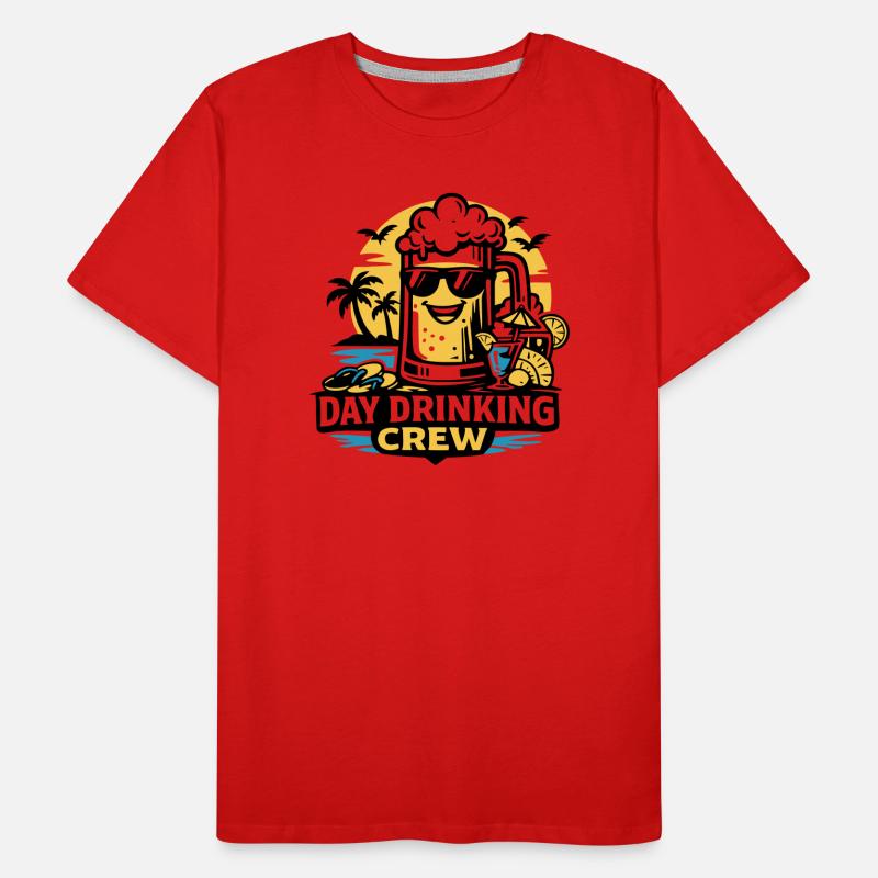 Strand Crew Bier Surf Icon Männer Premium Bio T-Shirt