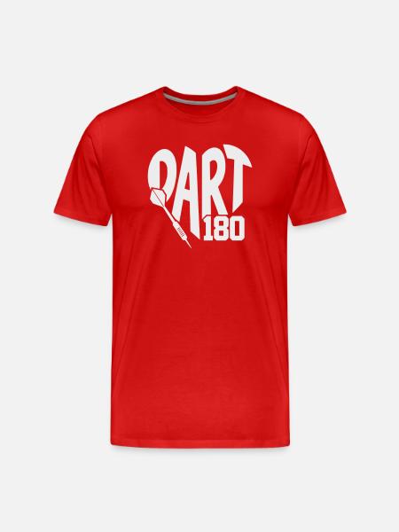 Dart 180 Art & Dart Design - Men's Premium Organic T-Shirt - red