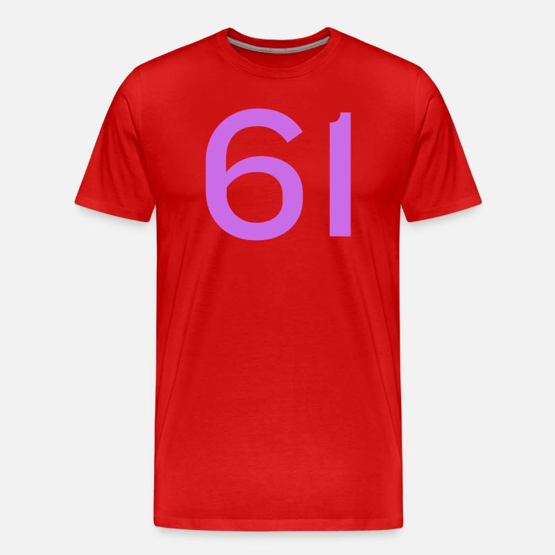 61 - Men's Premium Organic T-Shirt - red