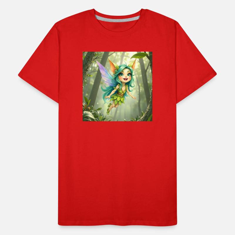 Fée de la Forêt d’Émeraude T-shirt bio Premium Homme