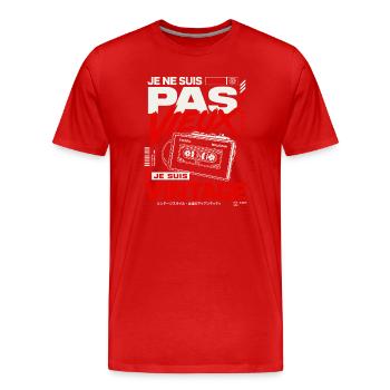 Je Ne Suis Pas Vieux Je Suis Vintage Walkman - T-shirt bio Premium Homme - rouge - Devant - Damien (186cm)