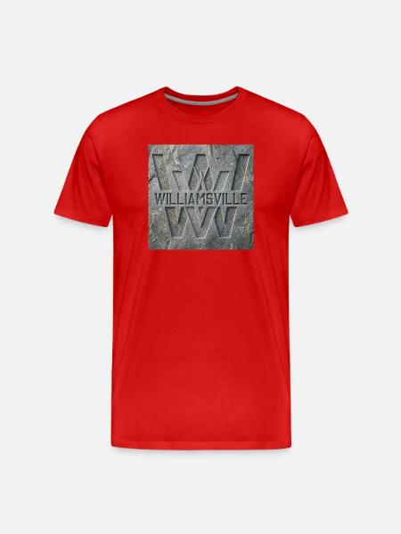 WILLIAMSTOWN TOWN OF HEART - Men's Premium Organic T-Shirt - red