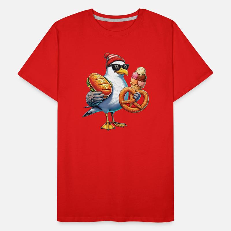 Möwe Brezel Eiscreme Men's Premium Organic T-Shirt