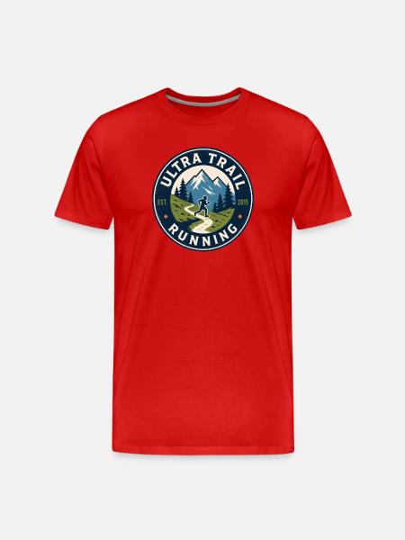 Ultra Trail Running - Men's Premium Organic T-Shirt - red