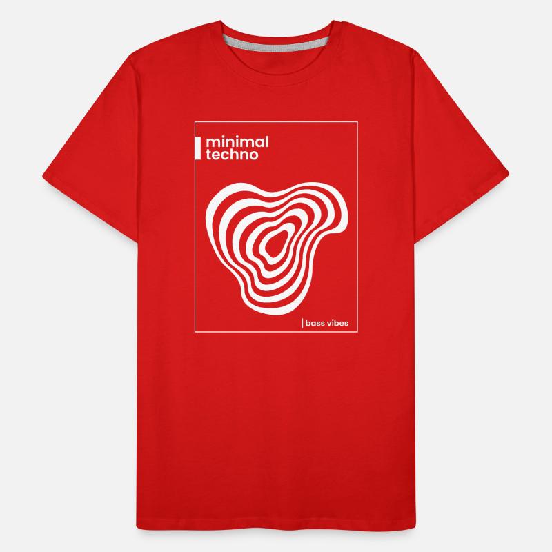 Minimal-Techno-Abstract-Vibe Männer Premium Bio T-Shirt