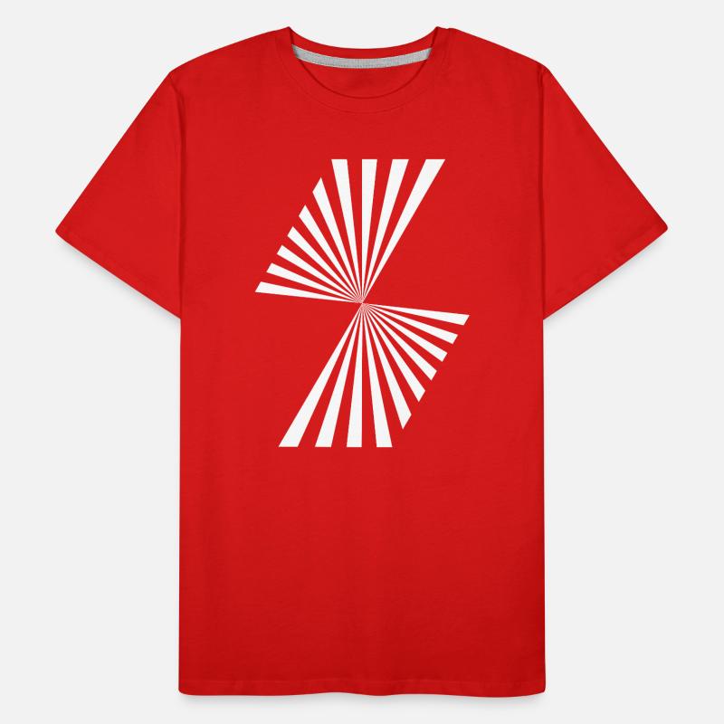 Spirale radiale en étoile T-shirt bio Premium Homme