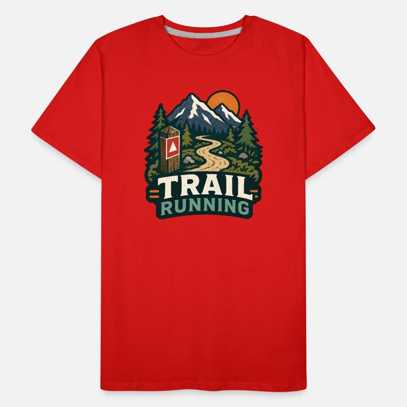 Course sur sentier T-shirt bio Premium Homme
