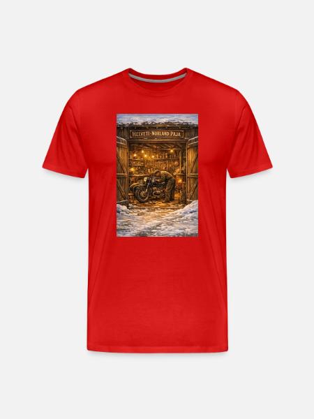 Helveti-Norland Motor OY - Männer Premium Bio T-Shirt - Rot