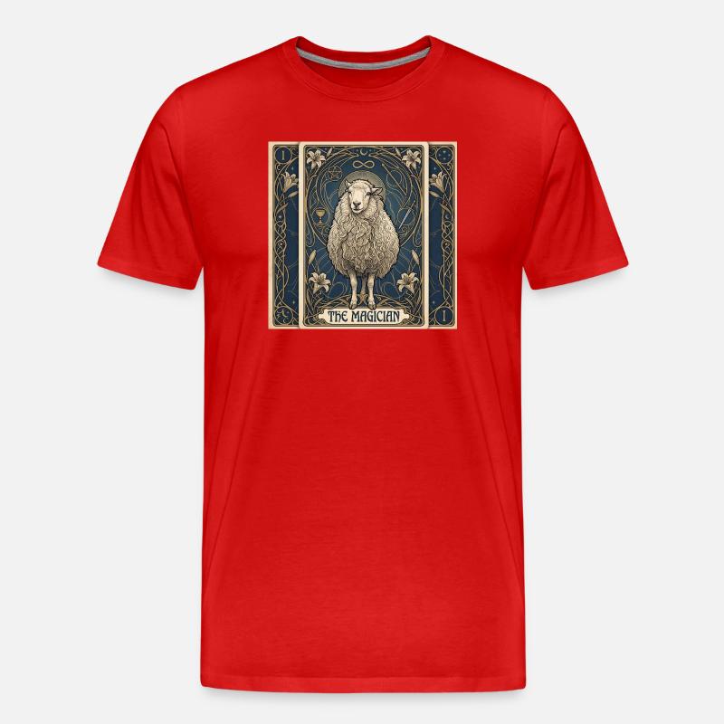 Mouton, le Magicien - T-shirt bio Premium Homme - rouge