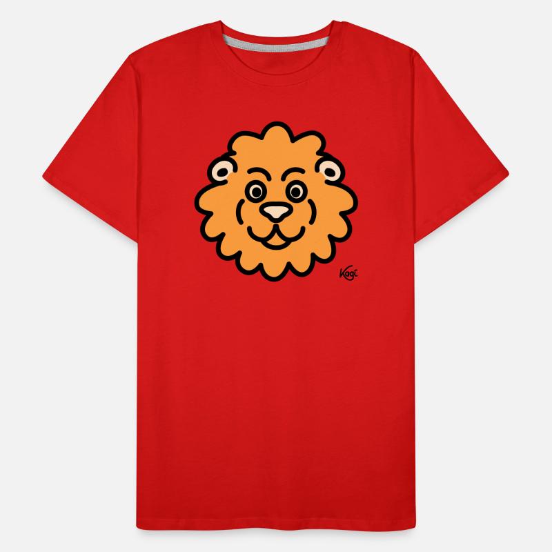 Lion Large Men's Premium Organic T-Shirt