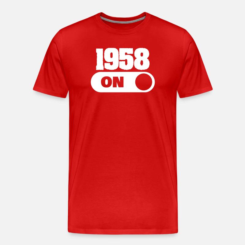 1958 - Männer Premium Bio T-Shirt - Rot