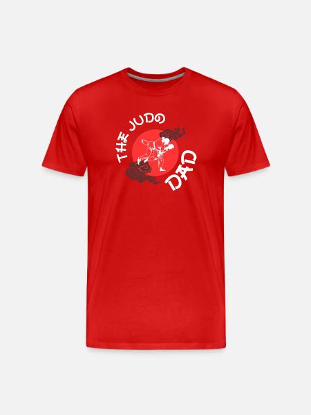 The Judo Dad  - Men's Premium Organic T-Shirt - red