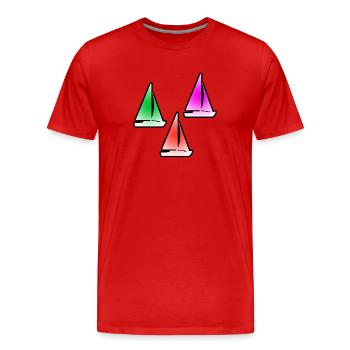 Voile - T-shirt bio Premium Homme - rouge - Devant - Damien (186cm)