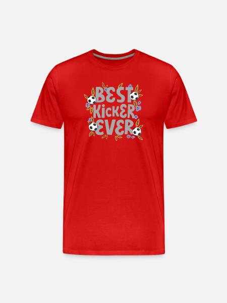 Best Kicker Ever – Soccer - Men's Premium Organic T-Shirt - red