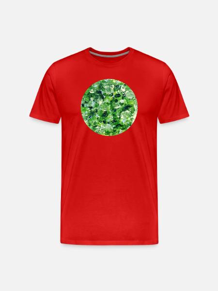 nature_oilpainting - Men's Premium Organic T-Shirt - red