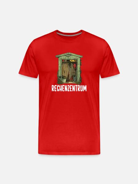 Schrebergarten Gärtner Rechenzentrum Gartenfreunde - Männer Premium Bio T-Shirt - Rot