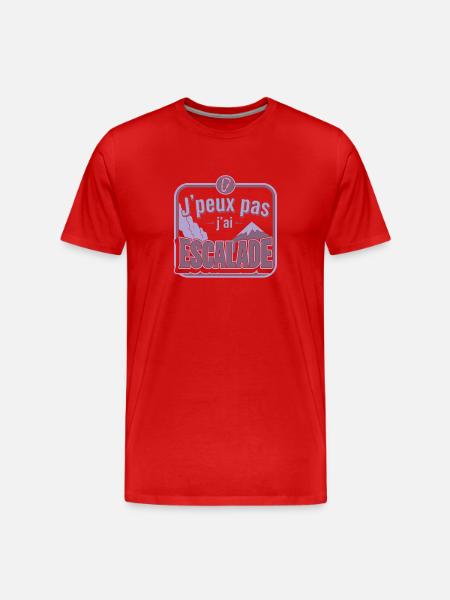 J'peux pas j'ai Escalade - T-shirt bio Premium Homme - rouge