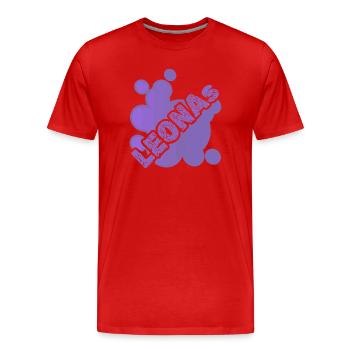 Leonas en tant qu’animal - T-shirt bio Premium Homme - rouge - Devant - Damien (186cm)