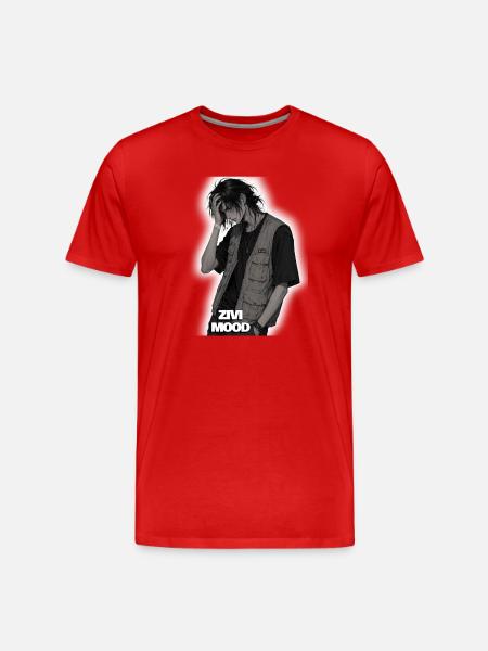 ZIVI Mood Streetwear Vest - Men's Premium Organic T-Shirt - red