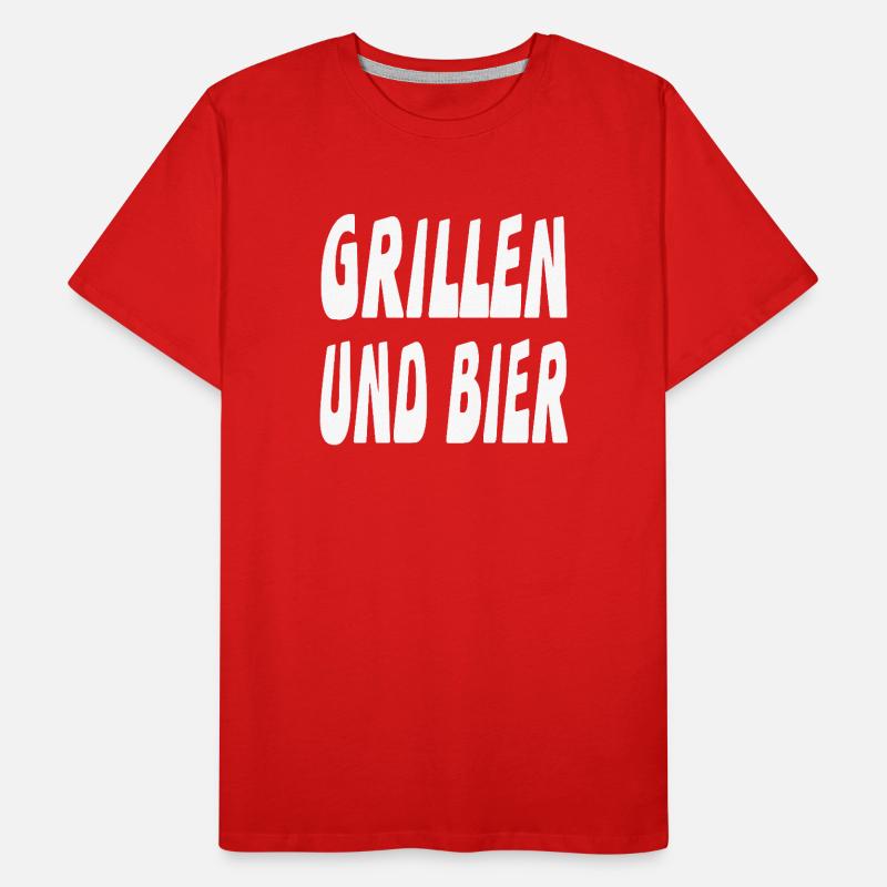 Grillen Männer Premium Bio T-Shirt