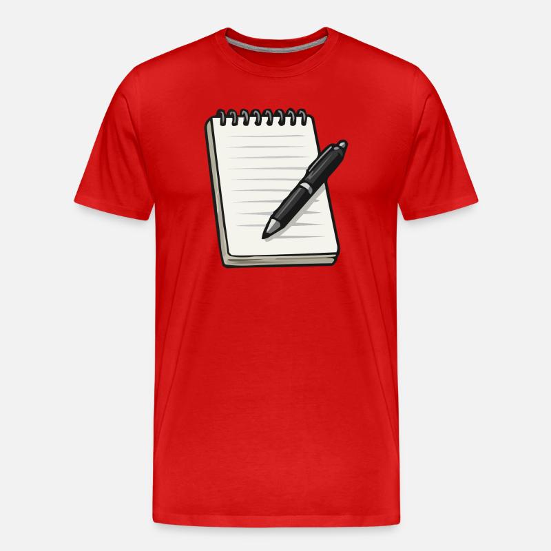 Carnet - T-shirt bio Premium Homme - rouge