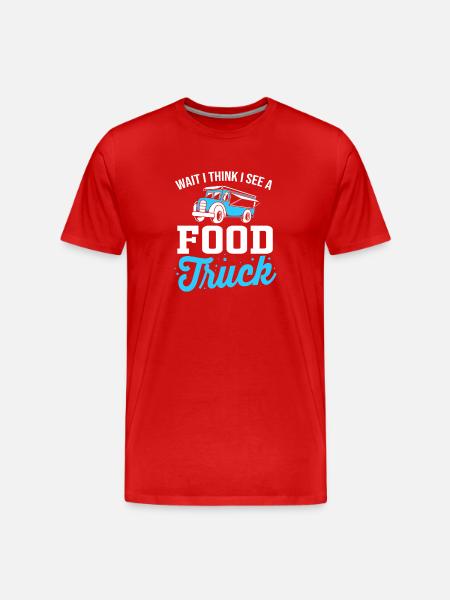 Camion de Snacks Food - T-shirt bio Premium Homme - rouge