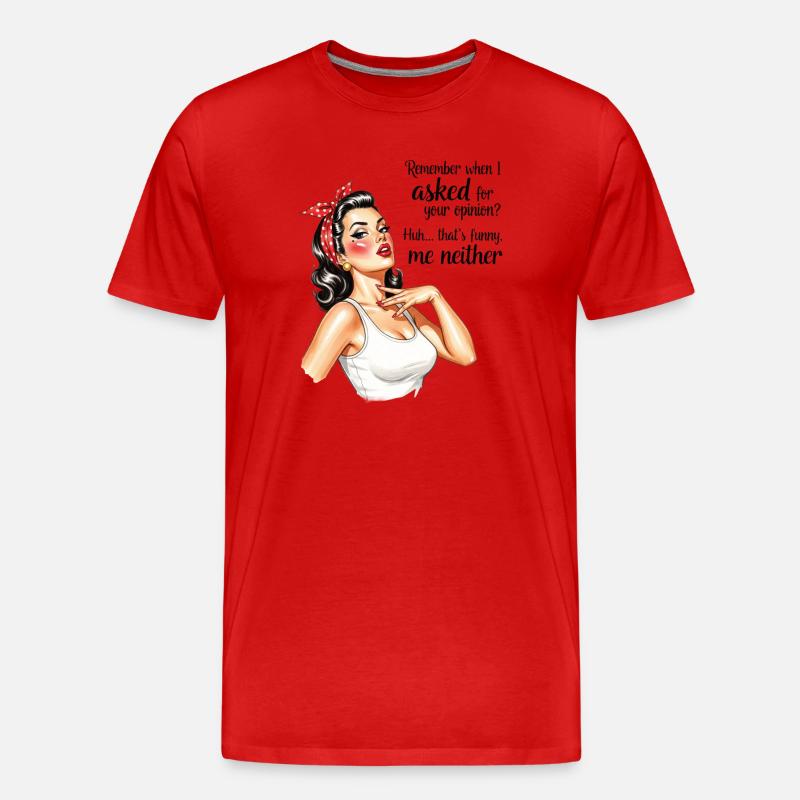 Demande votre avis rétro housewives - T-shirt bio Premium Homme - rouge