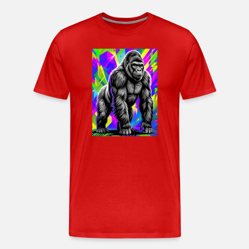 gorille - T-shirt bio Premium Homme - rouge