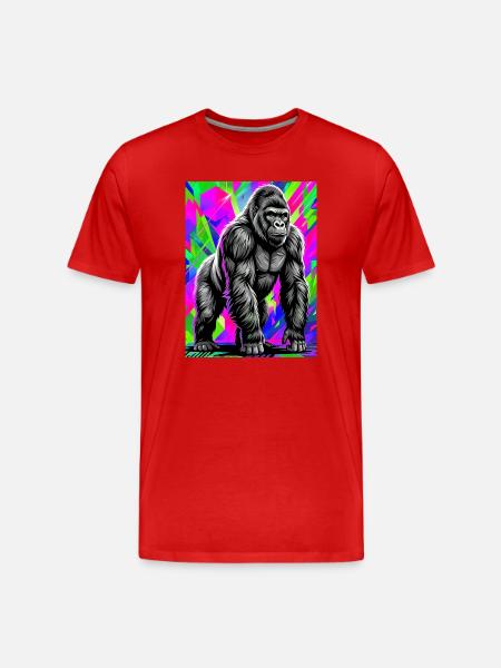 gorille - T-shirt bio Premium Homme - rouge