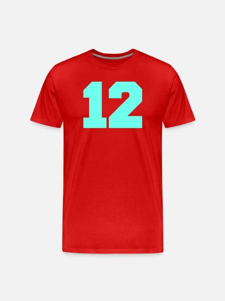12 - T-shirt bio Premium Homme - rouge
