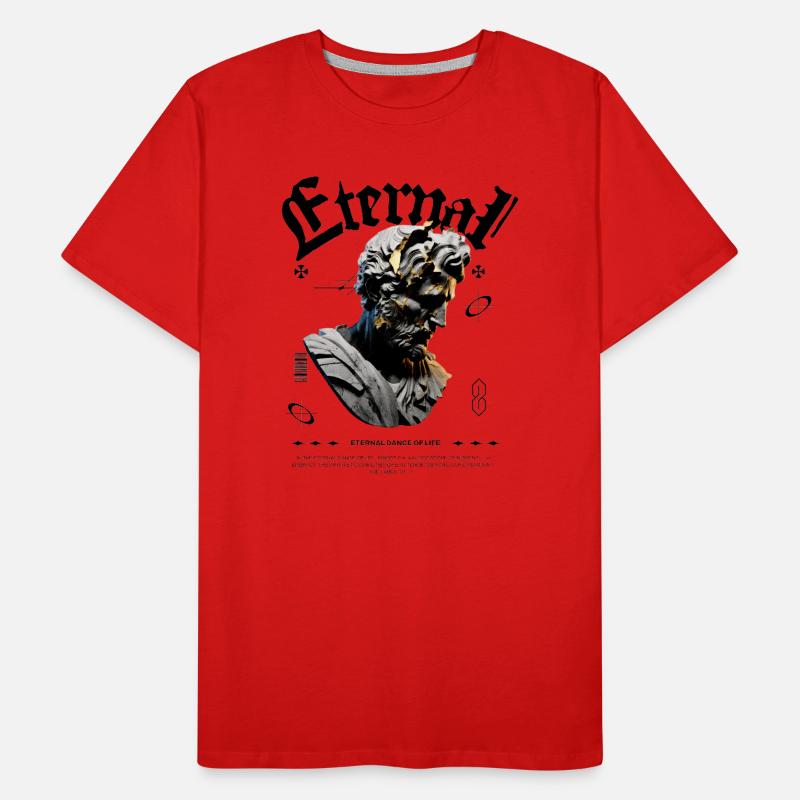 Bug de la statue éternelle en bronze T-shirt bio Premium Homme