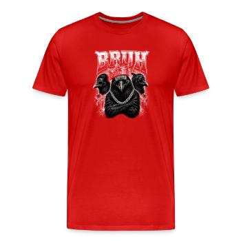Préparez le thé en chaîne Ravens - T-shirt bio Premium Homme - rouge - Devant - Damien (186cm)