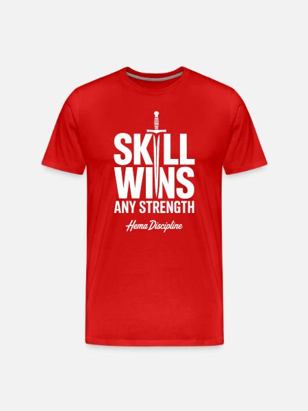Skill Wins Any Strength Hema - Men's Premium Organic T-Shirt - red