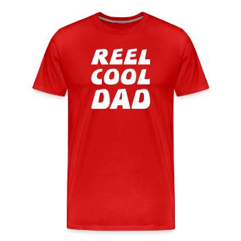 Vater - Männer Premium Bio T-Shirt - Rot - Vorne - Damien (186cm)