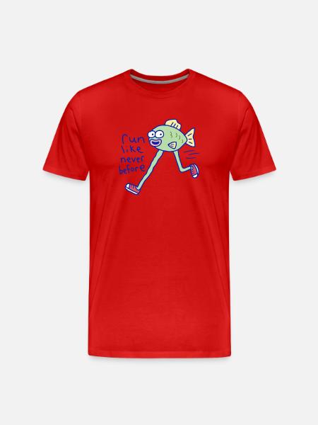 Run Like Never Before - Men's Premium Organic T-Shirt - red