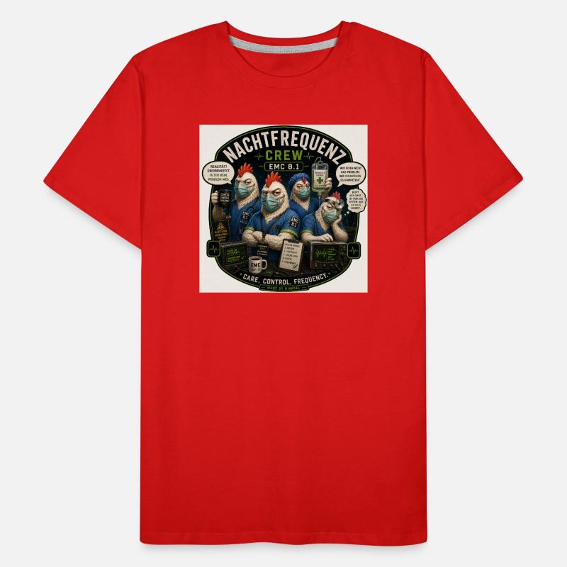 Nachtfrequenz Küken Crew EMC 8.1 Männer Premium Bio T-Shirt