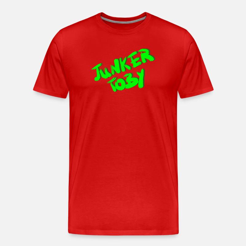 Junker Toby - Männer Premium Bio T-Shirt - Rot
