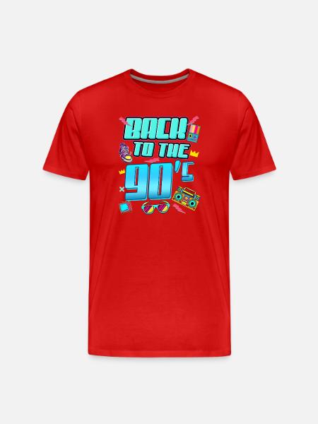 Back to the 90s nostalgia - Men's Premium Organic T-Shirt - red