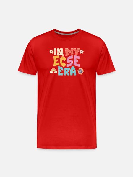 À mon époque ECSE - T-shirt bio Premium Homme - rouge