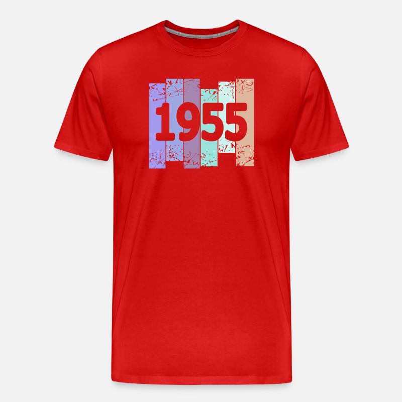 1955 - Männer Premium Bio T-Shirt - Rot