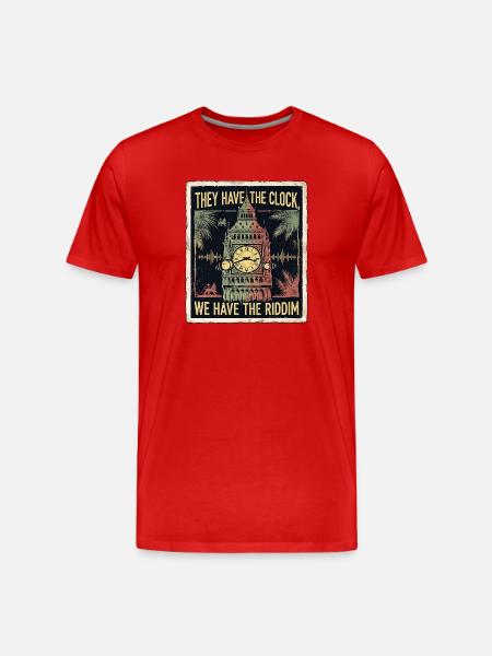 Rasta In London - Men's Premium Organic T-Shirt - red