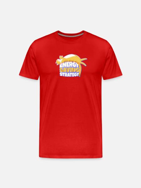 Energy Saving Strategy Mascot - Men's Premium Organic T-Shirt - red